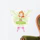 Cute Green Fairy Ballerina Wall Decal