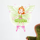 Cute Green Fairy Ballerina Wall Decal