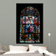 Ornate Stained Glass Window Wall Decal