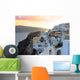 Santorini Sunset Wall Decal