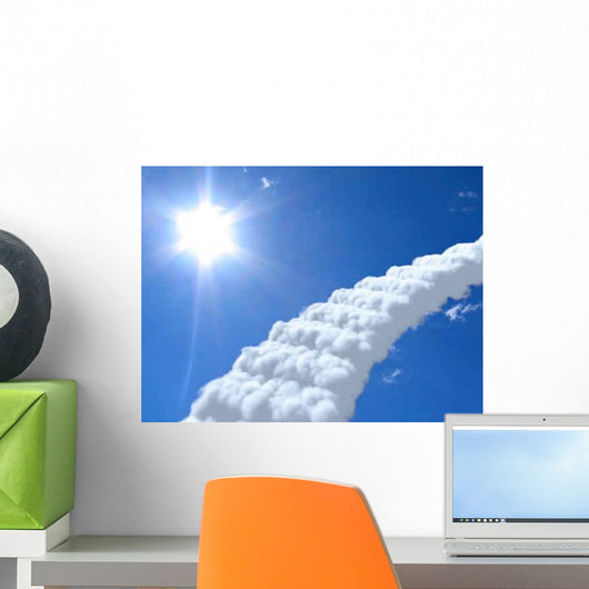 Stairs Sky Clouds Concept Wall Decal Design 1