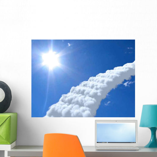 Stairs Sky Clouds Concept Wall Decal Design 1