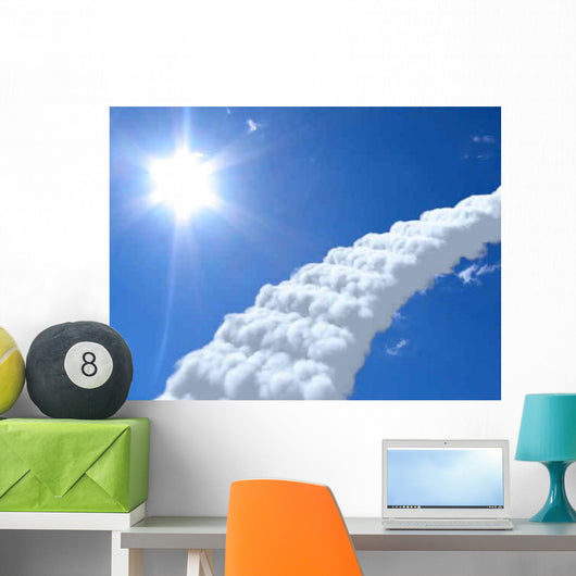 Stairs Sky Clouds Concept Wall Decal Design 1