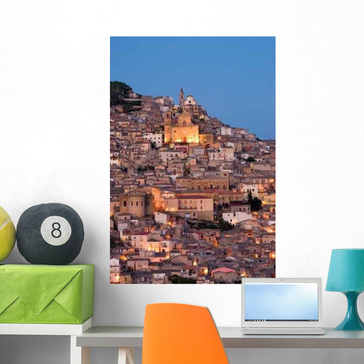 Old Italian Village Twilight Wall Decal