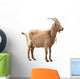 Standing Adult Red Goat Wall Decal