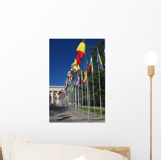 International Flags Row Wall Decal