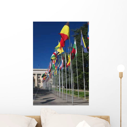 International Flags Row Wall Decal