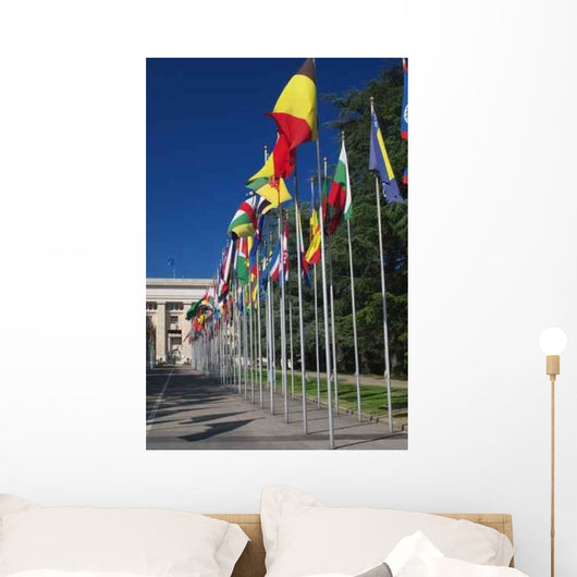International Flags Row Wall Decal