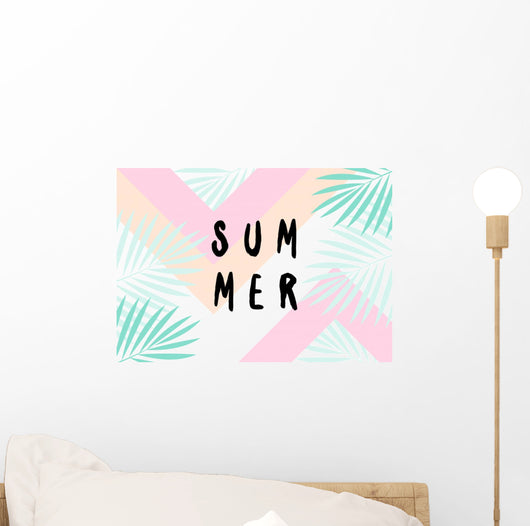 Summer Poster Design Wall Decal