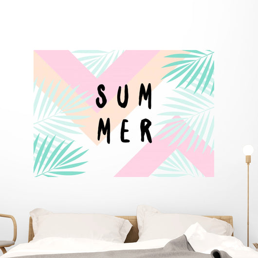 Summer Poster Design Wall Decal