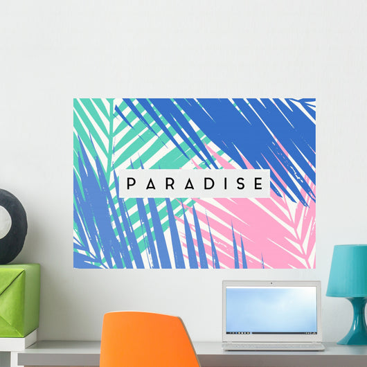 Summer Poster Design Paradise Wall Decal