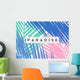 Summer Poster Design Paradise Wall Decal