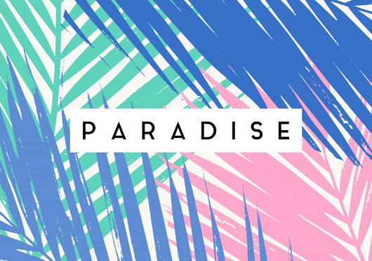 Summer Poster Design Paradise Wall Decal