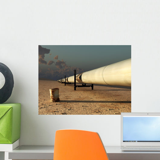 Pipeline Desert Wall Decal Design 1
