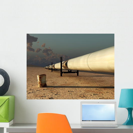 Pipeline Desert Wall Decal Design 1