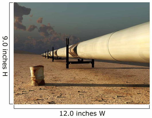 Pipeline Desert Wall Decal Design 1