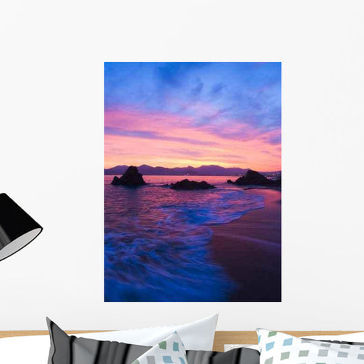 Rocks Sunset Wall Decal