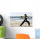 Girl Fighting Wall Decal