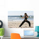 Girl Fighting Wall Decal