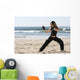 Girl Fighting Wall Decal