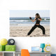 Girl Fighting Wall Decal