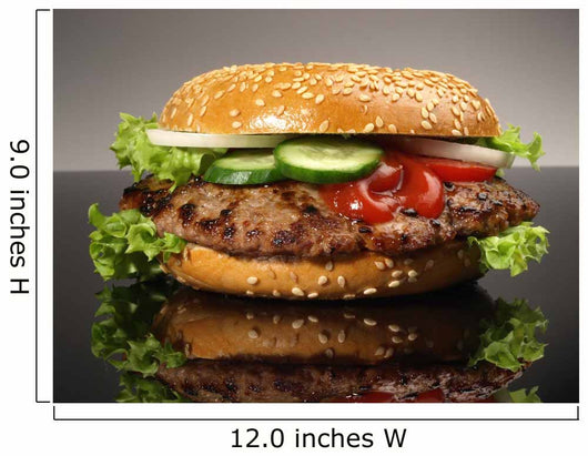Hamburger Bagel Wall Decal