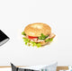 Bagel with Ham Wall Decal