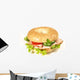 Bagel with Ham Wall Decal