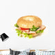 Bagel with Ham Wall Decal