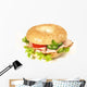 Bagel with Ham Wall Decal