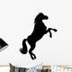 Silhouette Black Horse White Wall Decal