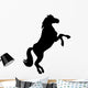Silhouette Black Horse White Wall Decal