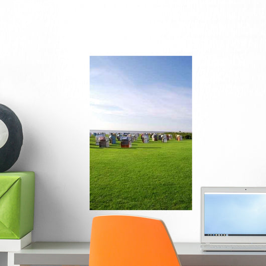 Beach Chair Meadow Wall Decal