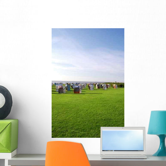 Beach Chair Meadow Wall Decal