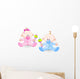Sweet Twins Wall Decal Sticker Set Wall Decal