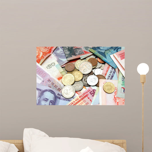 World Currency Wall Decal
