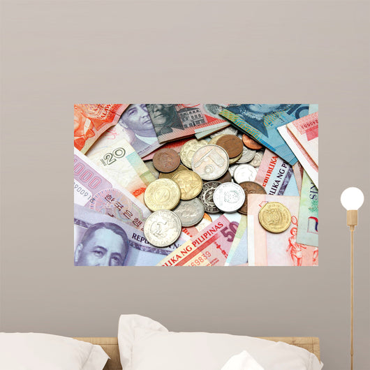 World Currency Wall Decal