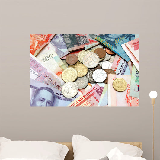 World Currency Wall Decal