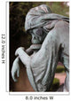 Mourning Statue Wall Decal