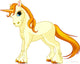 Standing Beautiful Cute Unicorn Wall Decal
