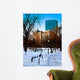 Boston Public Garden Winter Wall Decal