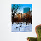 Boston Public Garden Winter Wall Decal