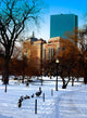 Boston Public Garden Winter Wall Decal