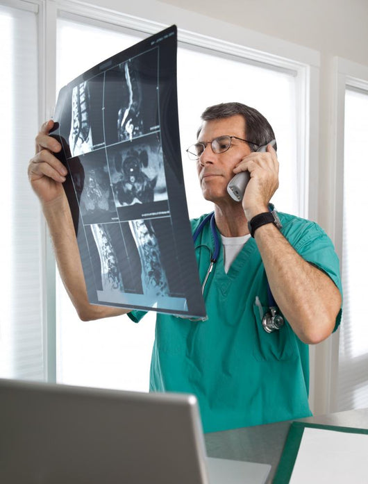 Doctor Phone Discussing Patient's Wall Decal