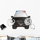 Police Car Cartoon Wall Decal
