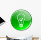 Button with Light Bulb Wall Decal