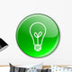 Button with Light Bulb Wall Decal