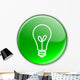 Button with Light Bulb Wall Decal