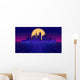 Retro Futuristic Skyscraper City Wall Decal Design 1