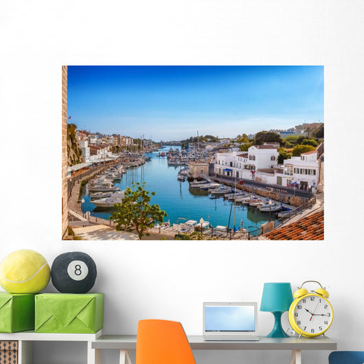 Old Town Ciutadella Port Wall Decal